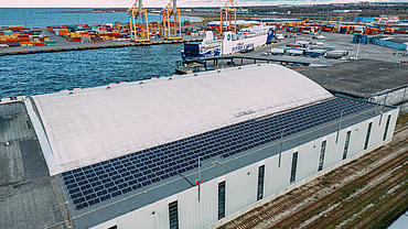 Größte Solar-Anlage im Hafen von Muuga in Betrieb